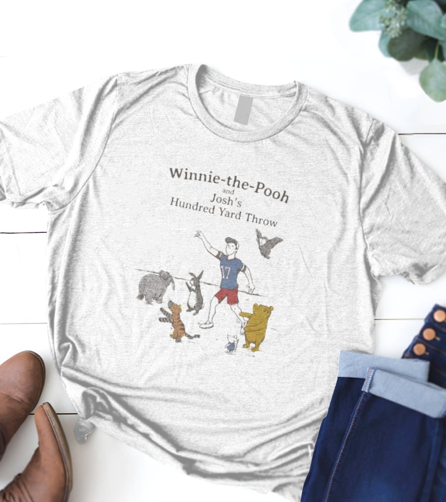Winnie The Pooh And Josh's Hundred Yard Throw Buffalo Bills T-Shirt
