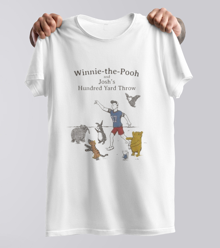 Winnie The Pooh And Josh's Hundred Yard Throw Buffalo Bills T-Shirt