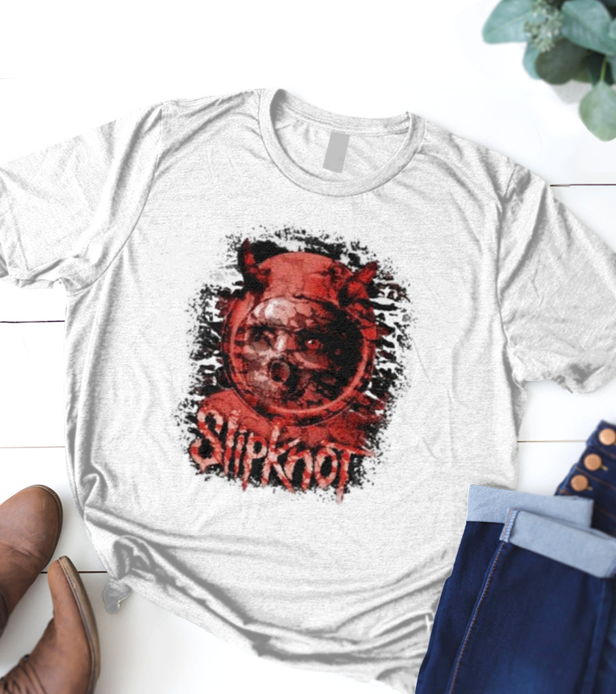 Slipknot Heller Air Capsule 001 Distorted Devil Mask T-Shirt