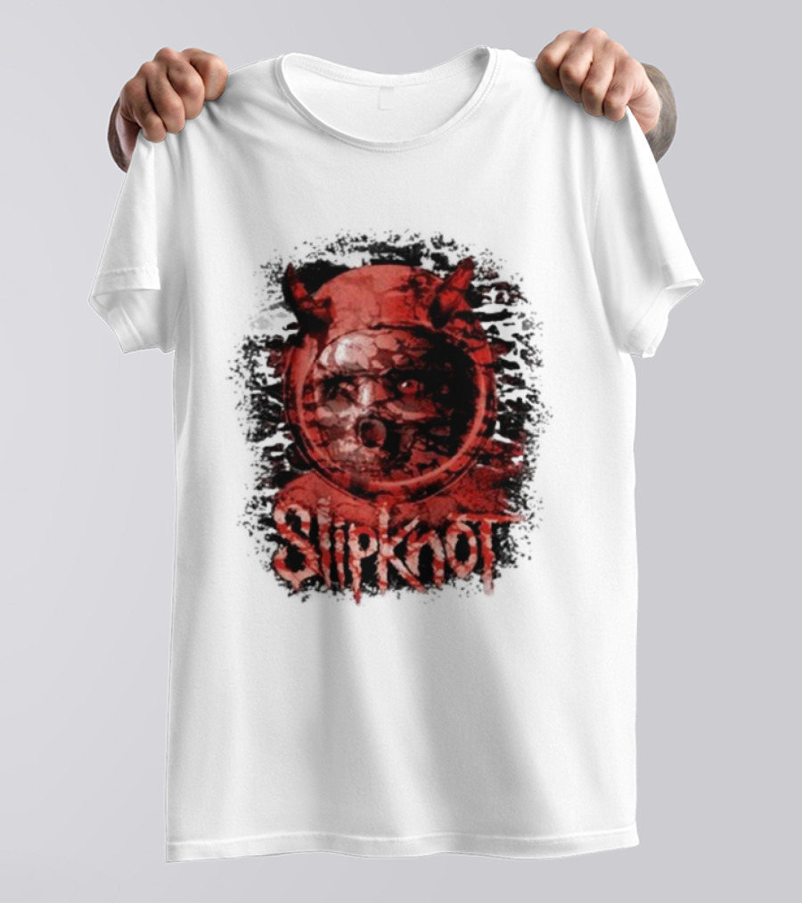Slipknot Heller Air Capsule 001 Distorted Devil Mask T-Shirt