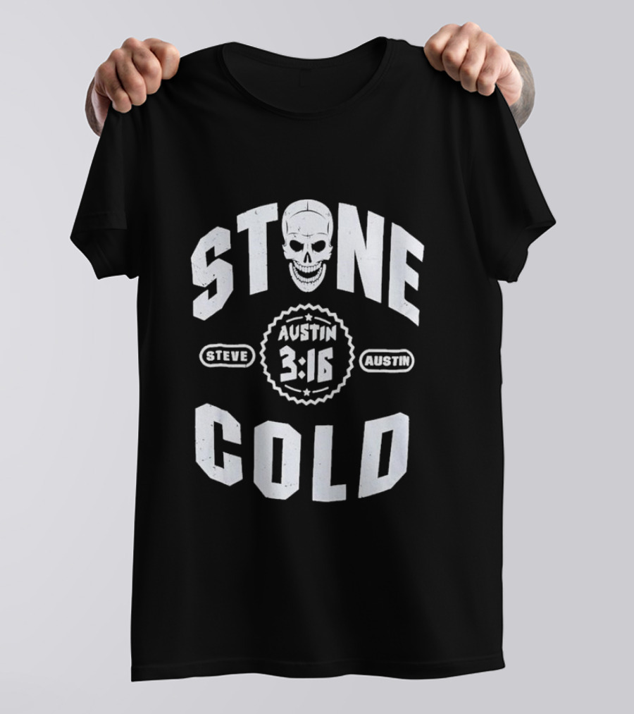 Stone Cold Steve Austin 3-16 Skull WWE Wrestling T-Shirt