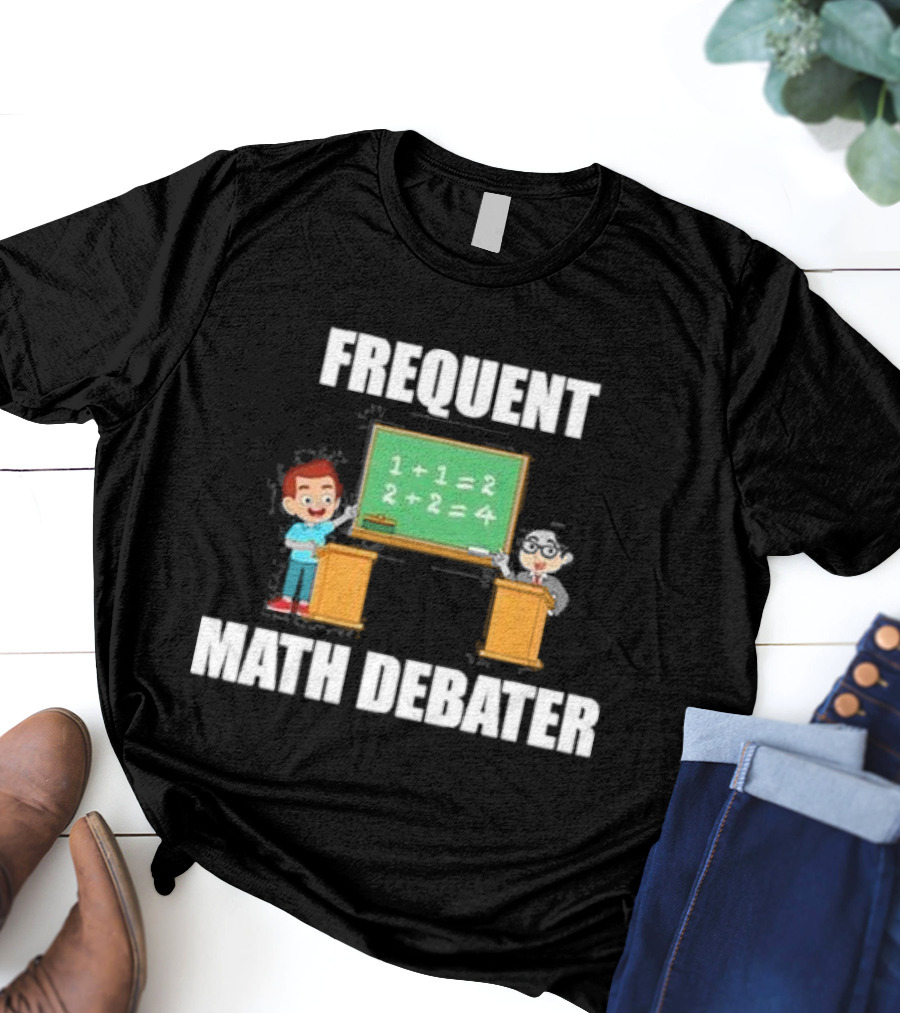 Frequent Math Debater Summerhays Bros Chalkboard Equation T-Shirt