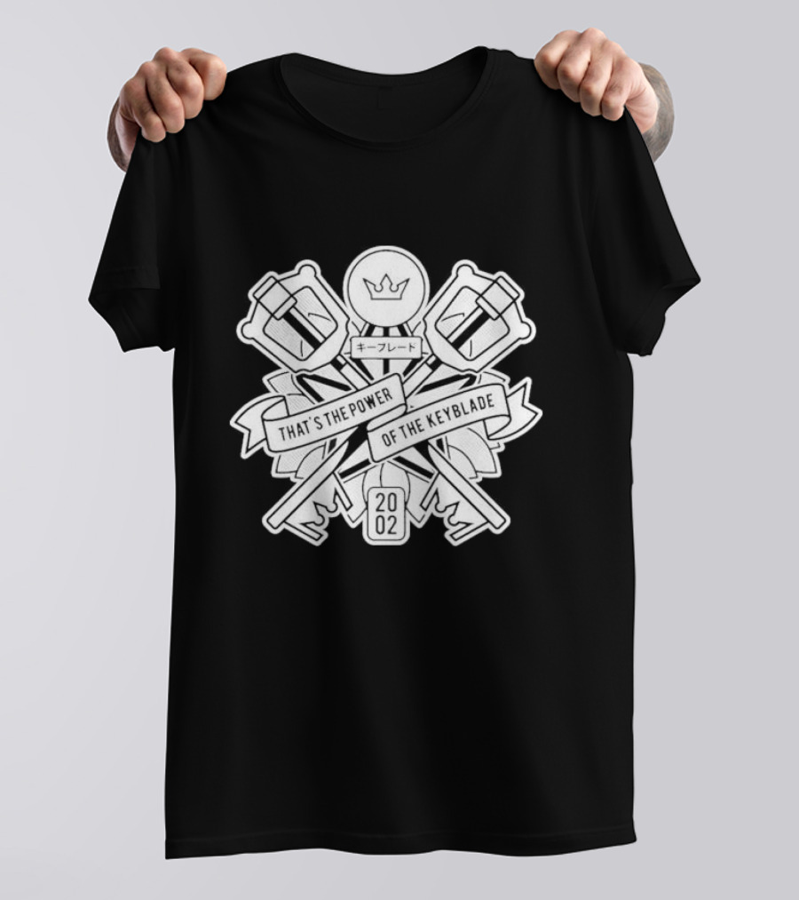 That's The Power Of The Keyblade 2002 Crest And Crossed Keyblades T-Shirt