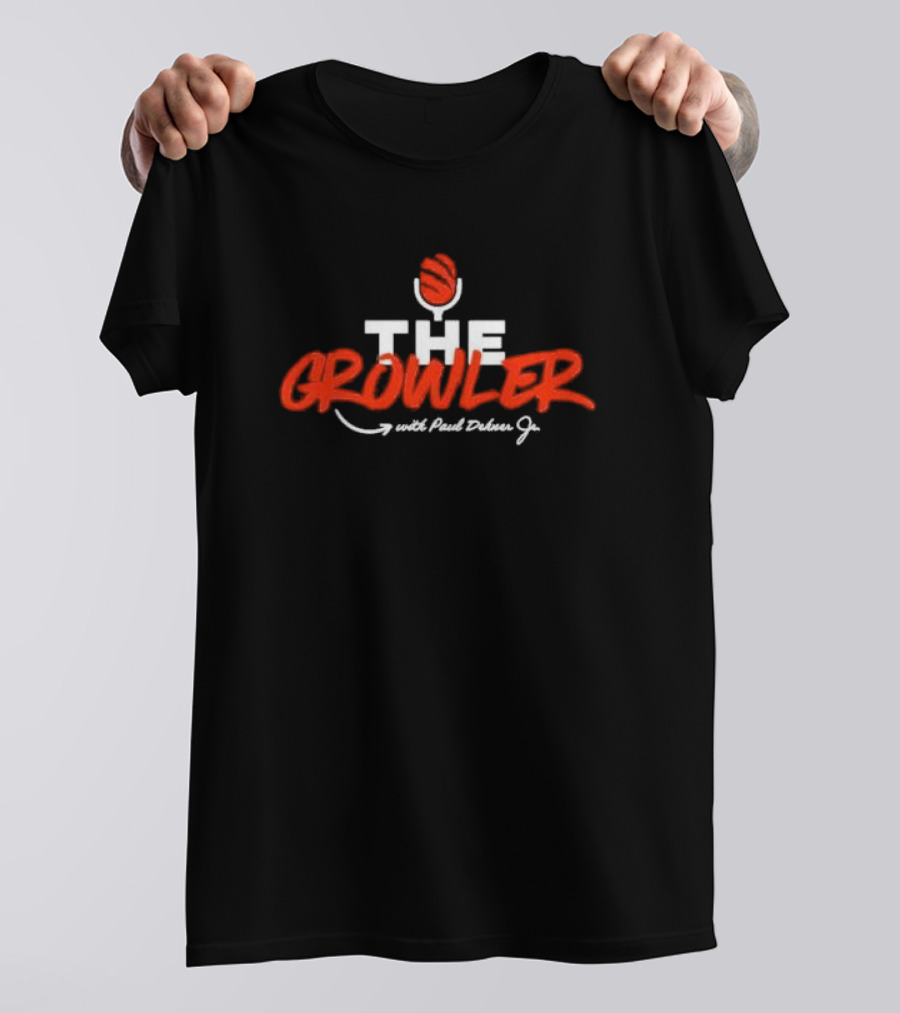 The Growler With Paul Dehner Jr. Microphone Basketball T-Shirt