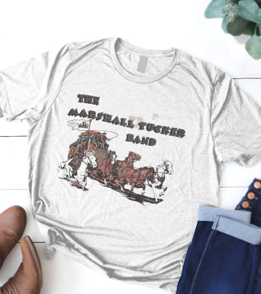 The Marshall Tucker Band Stagecoach Western Scene T-Shirt