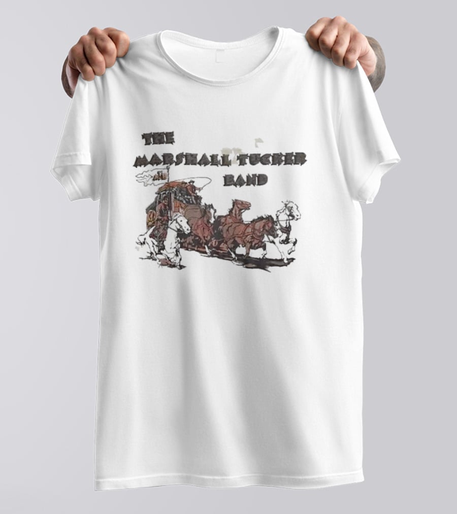 The Marshall Tucker Band Stagecoach Western Scene T-Shirt