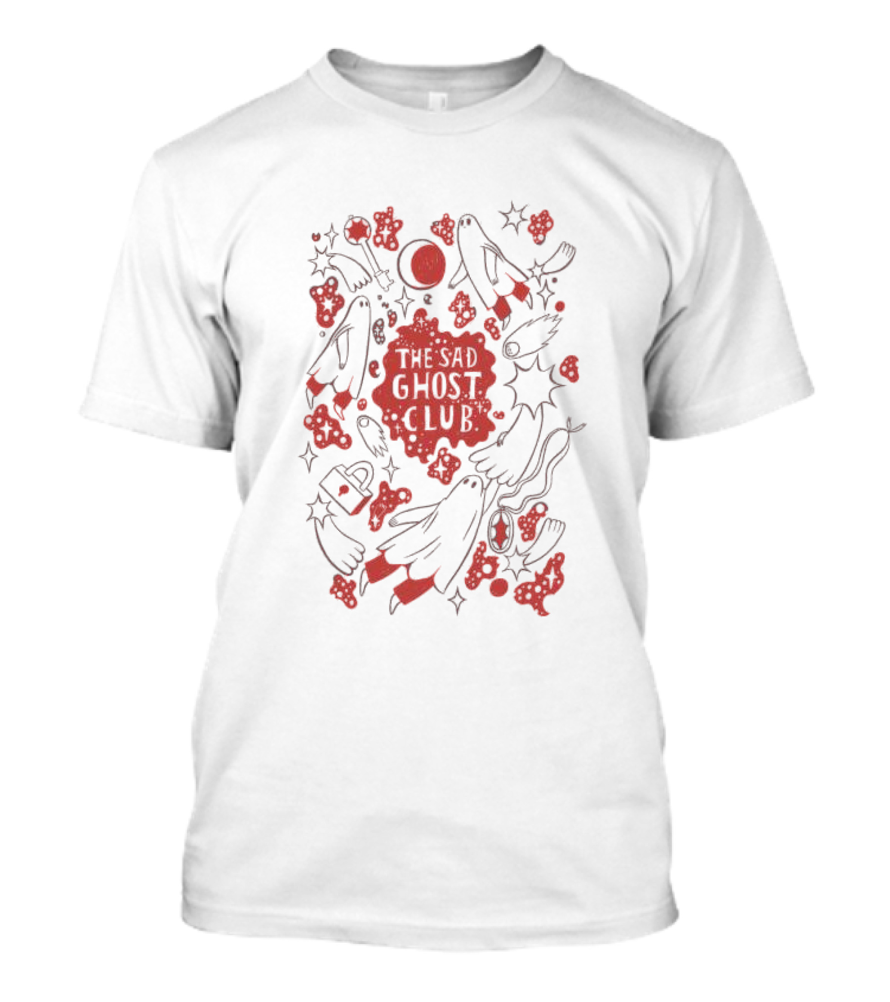 The Sad Ghost Club Moon Bats And Stars T-Shirt