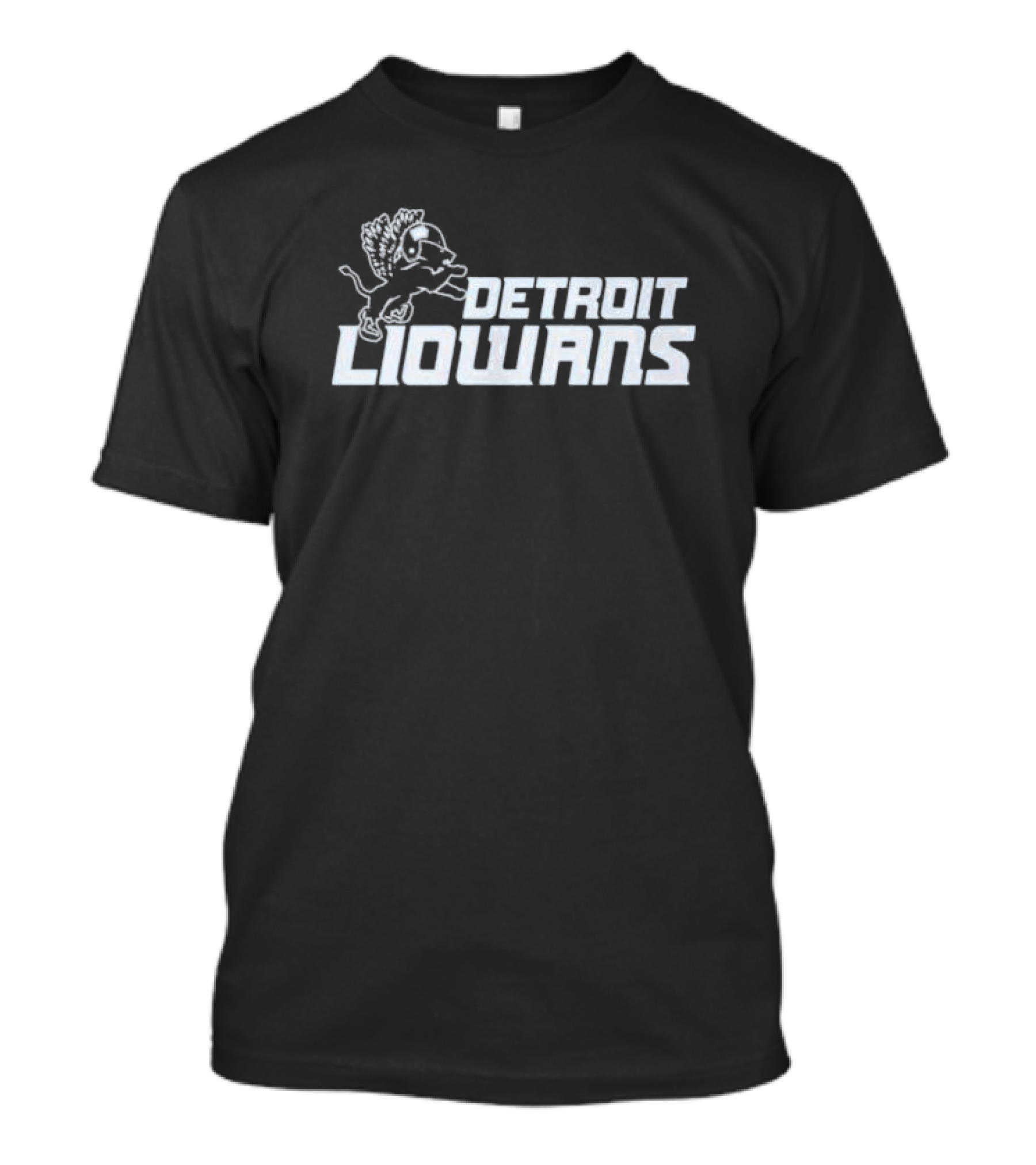 Detroit Liowans Vintage Retro Sports T-Shirt