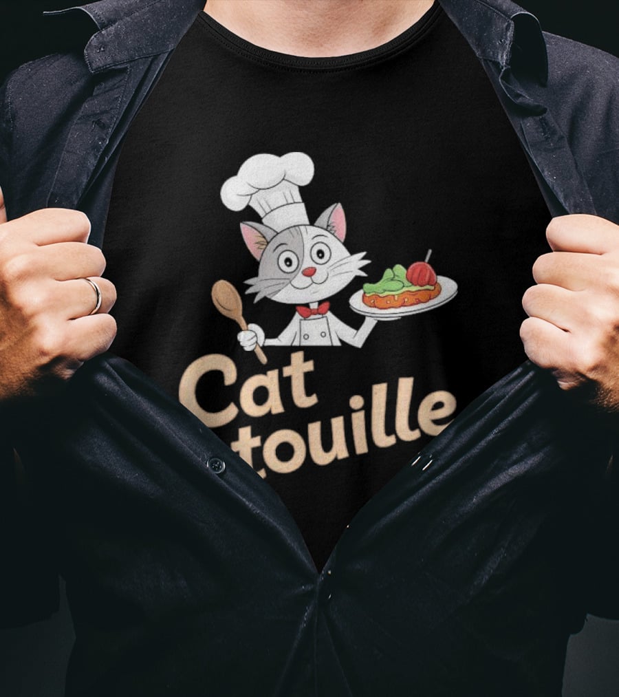 Cat Atouille Chef Cat With Ratatouille T-Shirt