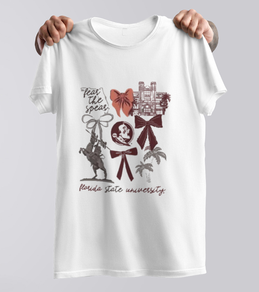 Florida State Seminoles Fear The Spear University Iconography T-Shirt