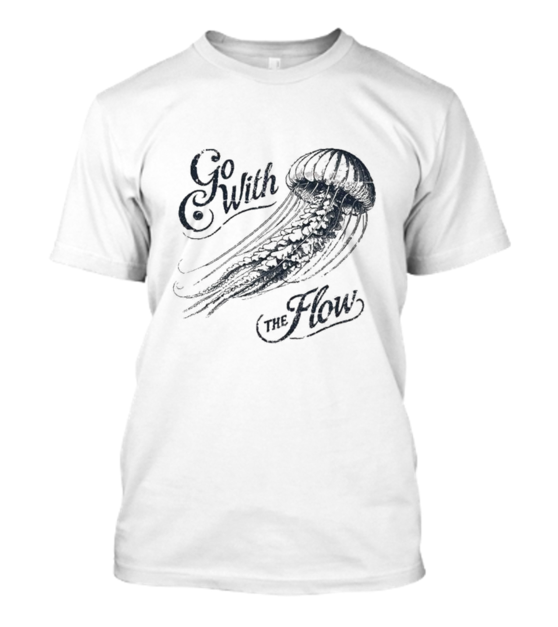 Go With The Flow Silent Pancake Jellyfish T-Shirt