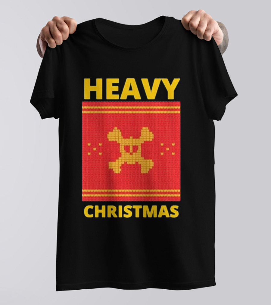 Heavy Metal Christmas Sweater Skull Design For Christmas Musical T-Shirt