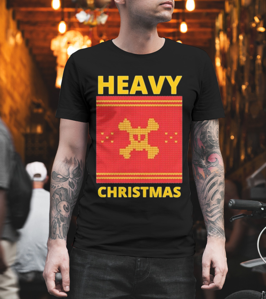 Heavy Metal Christmas Sweater Skull Design For Christmas Musical T-Shirt
