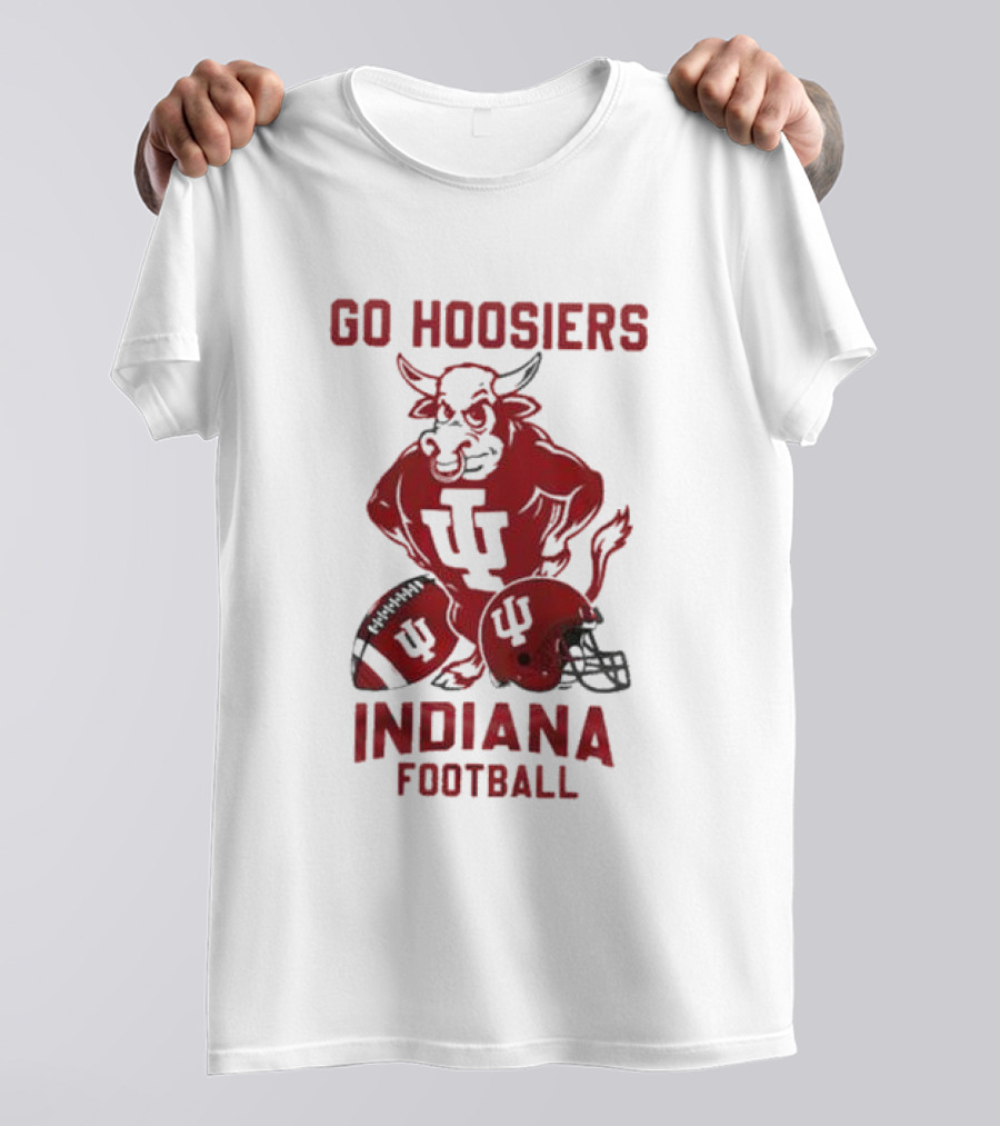 Go Hoosiers Indiana Football IU Bull And Helmet T-Shirt