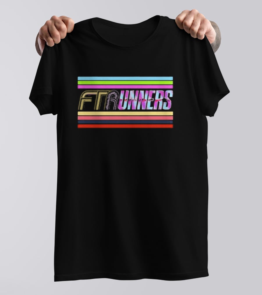 FTR And The Runners Retro Colorful Stripes T-Shirt