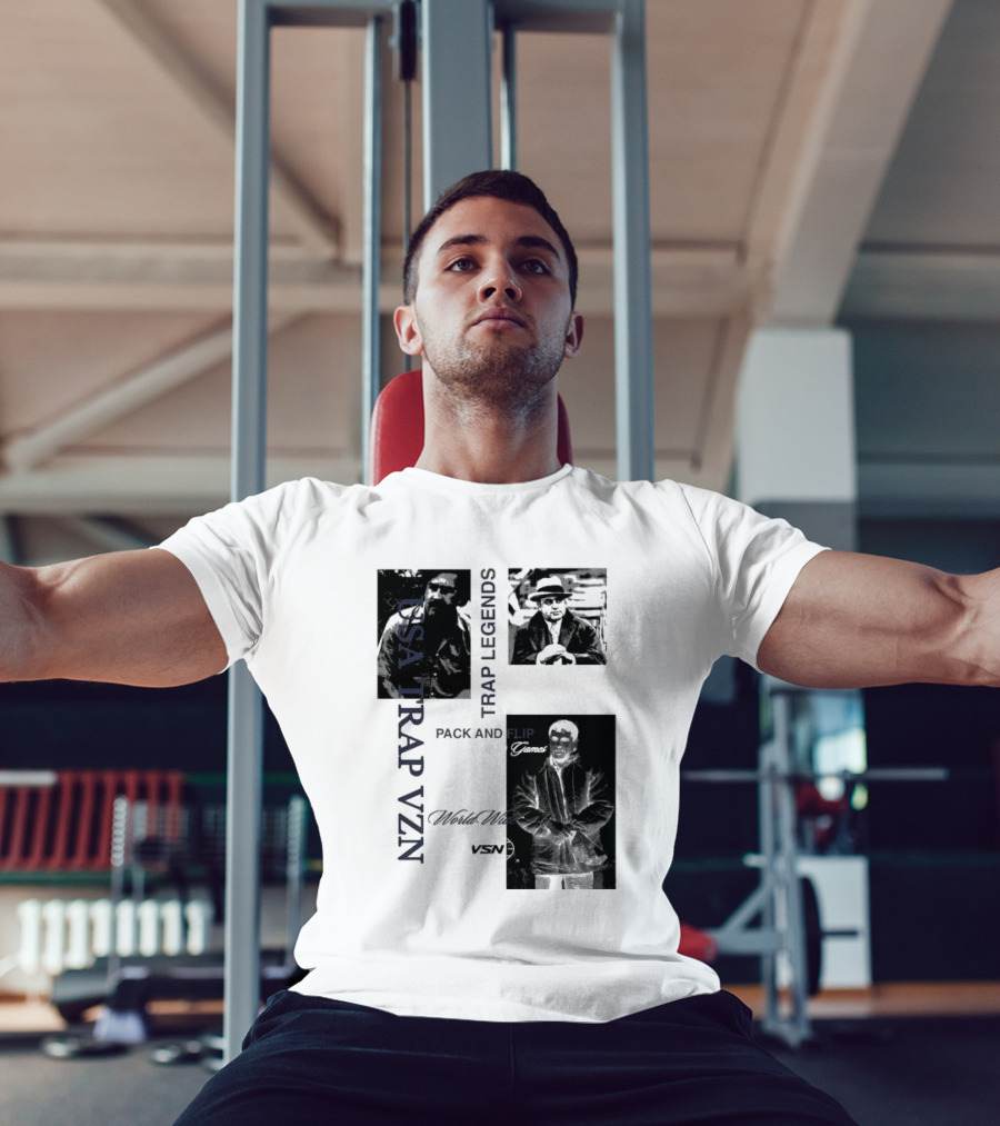 USA Trap VZN Trap Legends Pack And Flip Games World Wide VSN T-Shirt