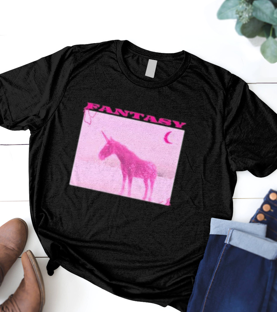 Fantasy Pink Unicorn Indigo De Souza T-Shirt