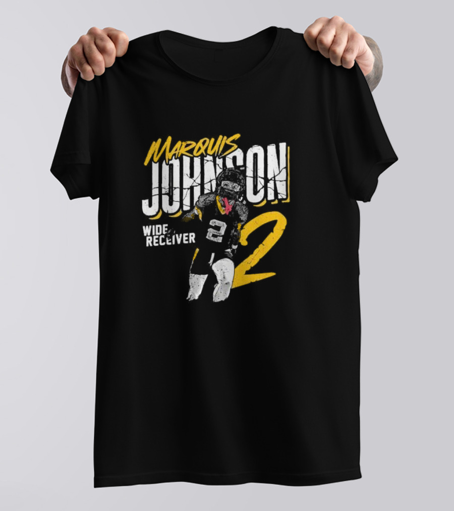 Marquis Johnson Wide Receiver 2 College Football Crack T-Shirt