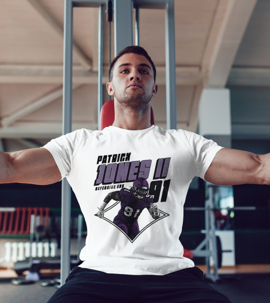 Patrick Jones II Minnesota Defensive End 91 T-Shirt
