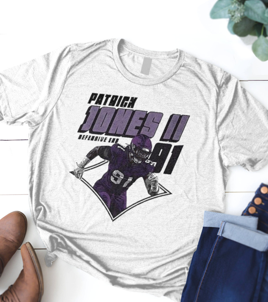 Patrick Jones II Minnesota Defensive End 91 T-Shirt