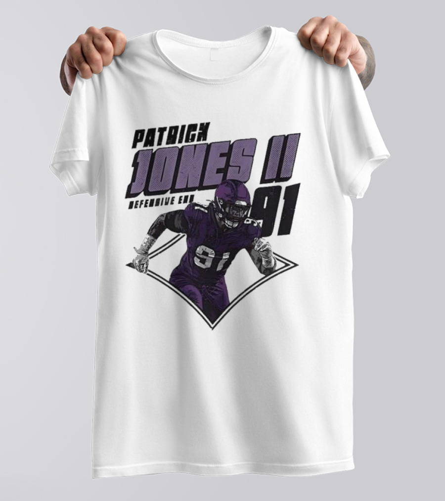 Patrick Jones II Minnesota Defensive End 91 T-Shirt