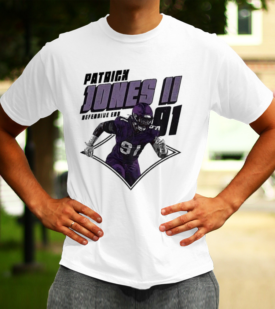 Patrick Jones II Minnesota Defensive End 91 T-Shirt