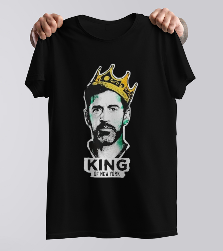 Aaron Rodgers King Of New York Wearing Crown T-Shirt