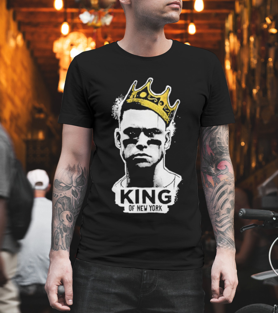 King Of New York Judge Baseball Icon With Crown T-Shirt