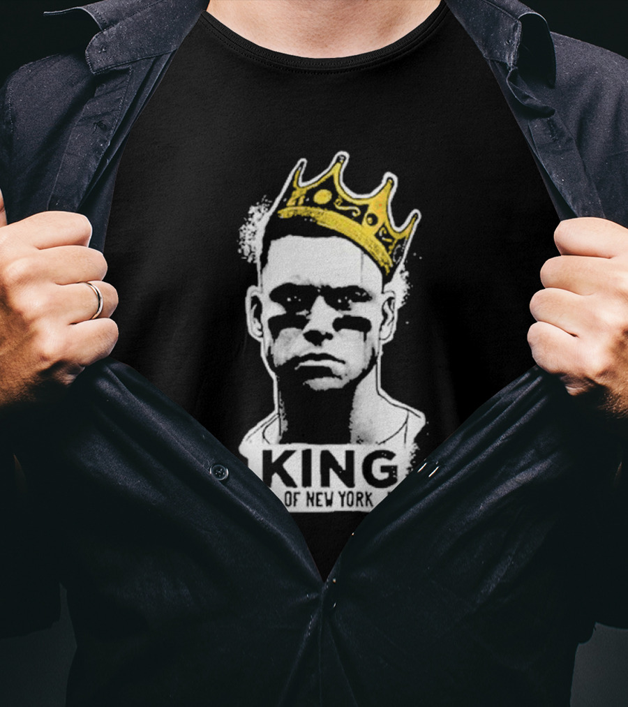 King Of New York Judge Baseball Icon With Crown T-Shirt