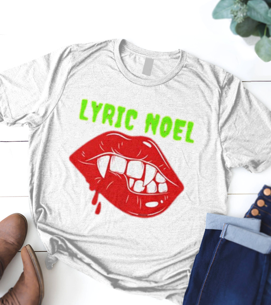Lyric Noel Cry Little Sister Vampire Fangs Dripping Blood T-Shirt