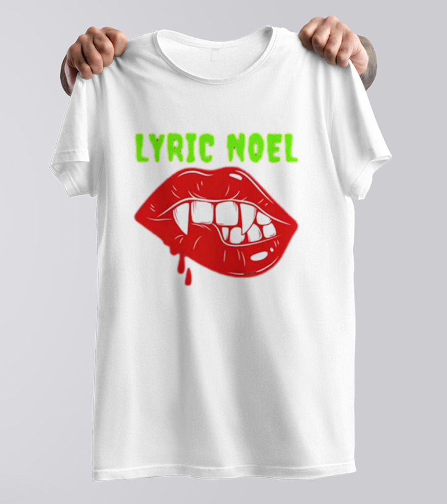 Lyric Noel Cry Little Sister Vampire Fangs Dripping Blood T-Shirt