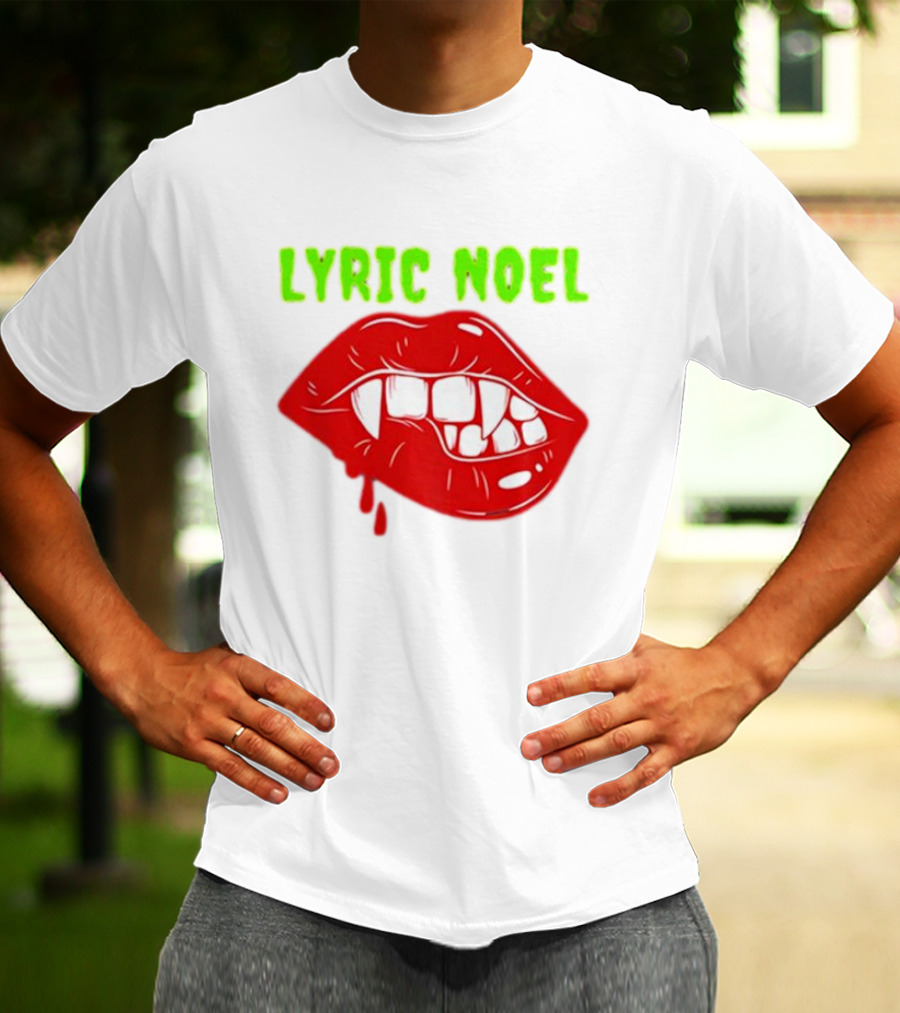 Lyric Noel Cry Little Sister Vampire Fangs Dripping Blood T-Shirt