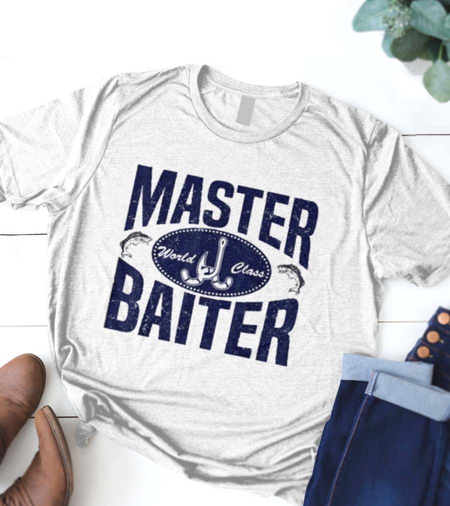 World Class Master Baiter Fishing Bait Hooks T-Shirt
