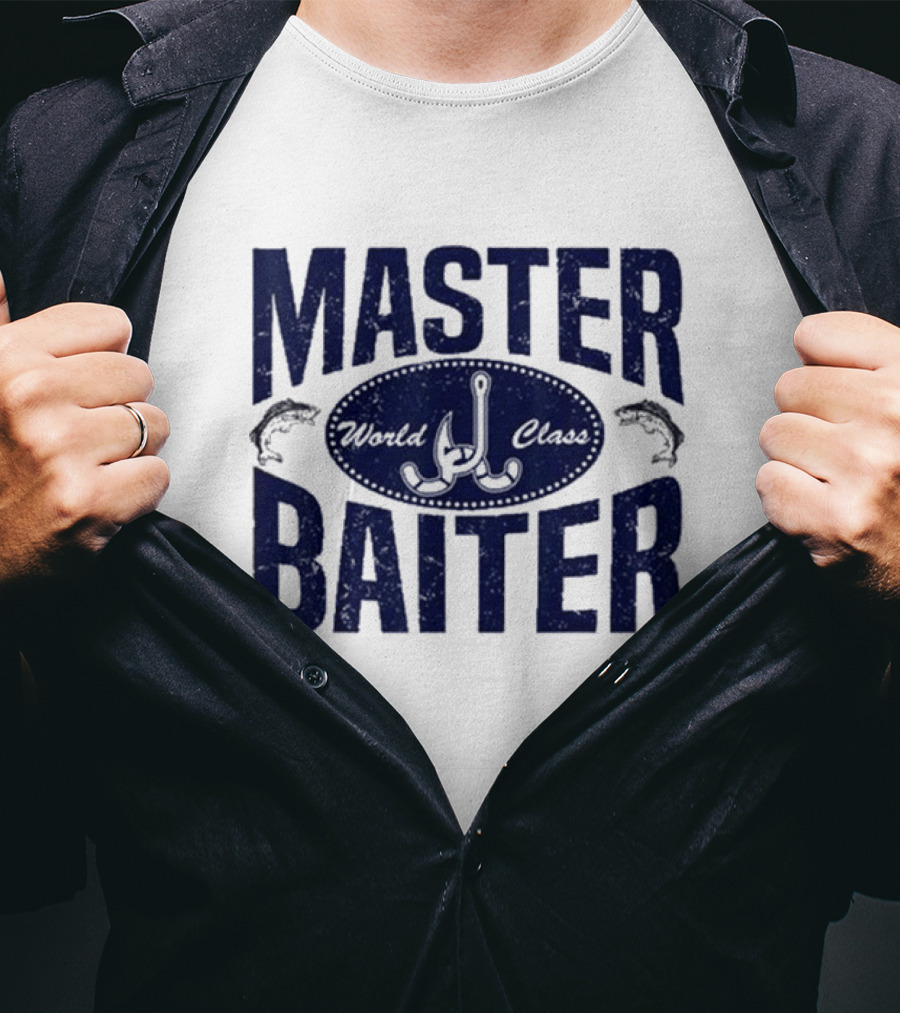 World Class Master Baiter Fishing Bait Hooks T-Shirt