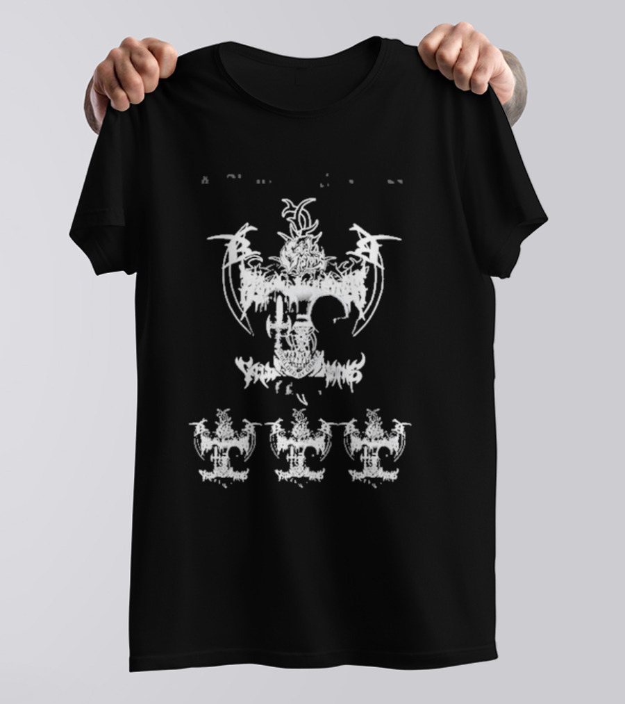 Coldvision CV Black Anchor With Intricate White Symbolic T-Shirt