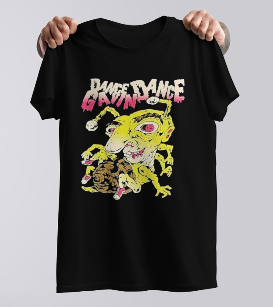 Dance Gavin Dance Band Rare Cartoonish Yellow Creature With Pink Accents T-Shirt