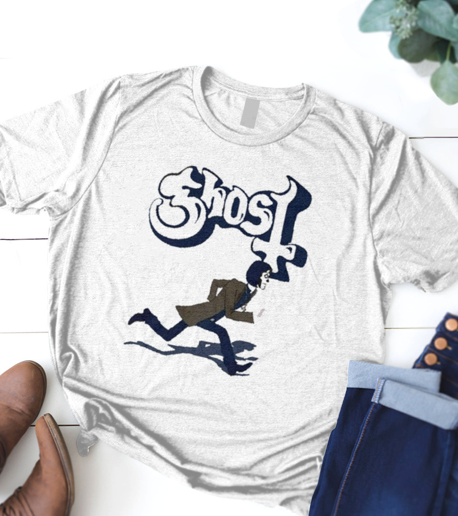Ghost Band Retro Running Figure T-Shirt