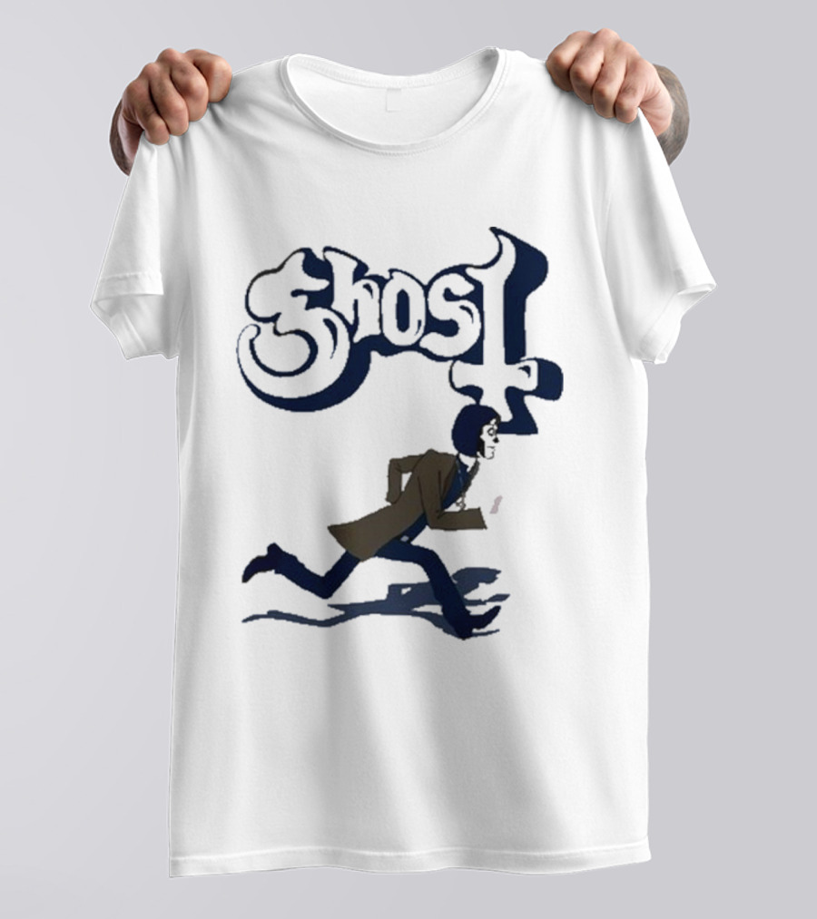 Ghost Band Retro Running Figure T-Shirt