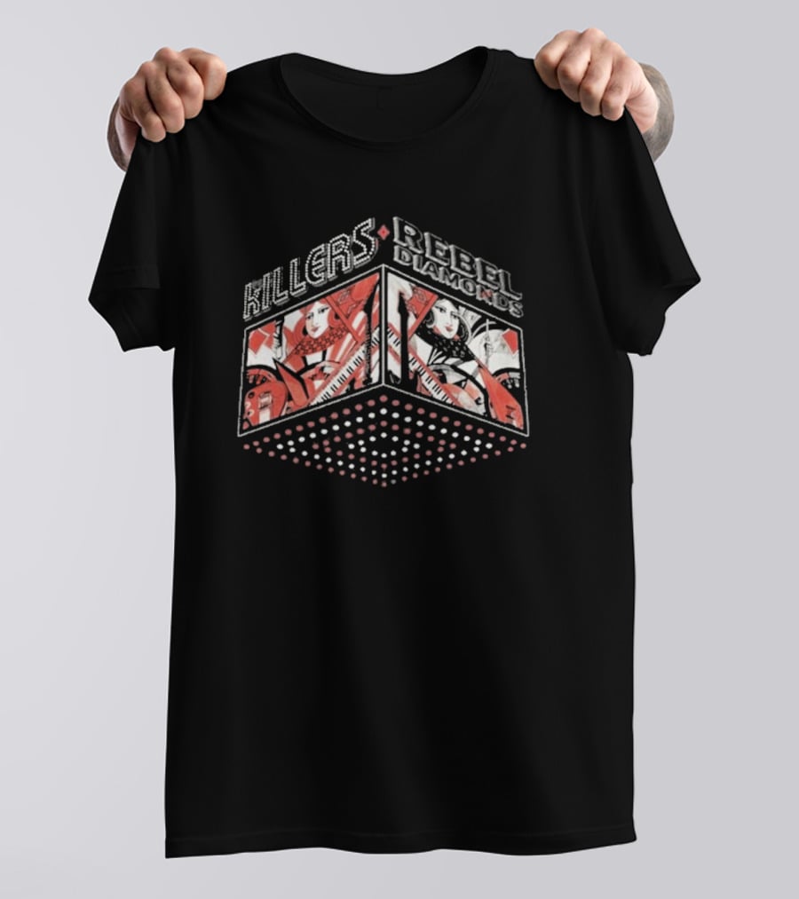 Killers Rebel Diamonds Vintage Cube T-Shirt