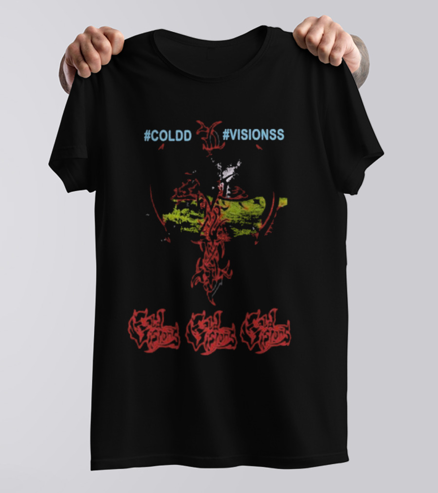 COLDD #VISIONSS Forest Crime Cold Visions Black T-Shirt