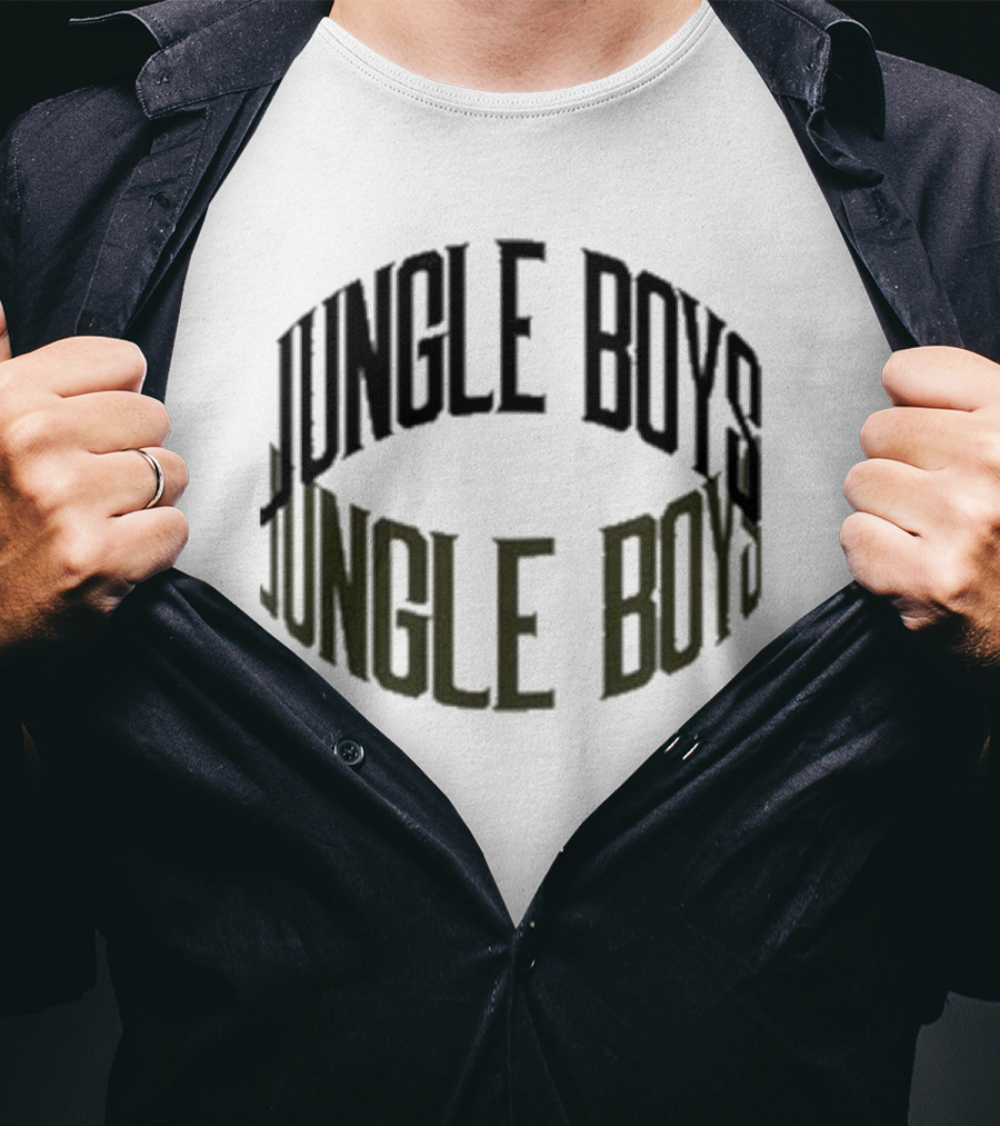 Jungle Boys 2D Optical Text Illusion T-Shirt