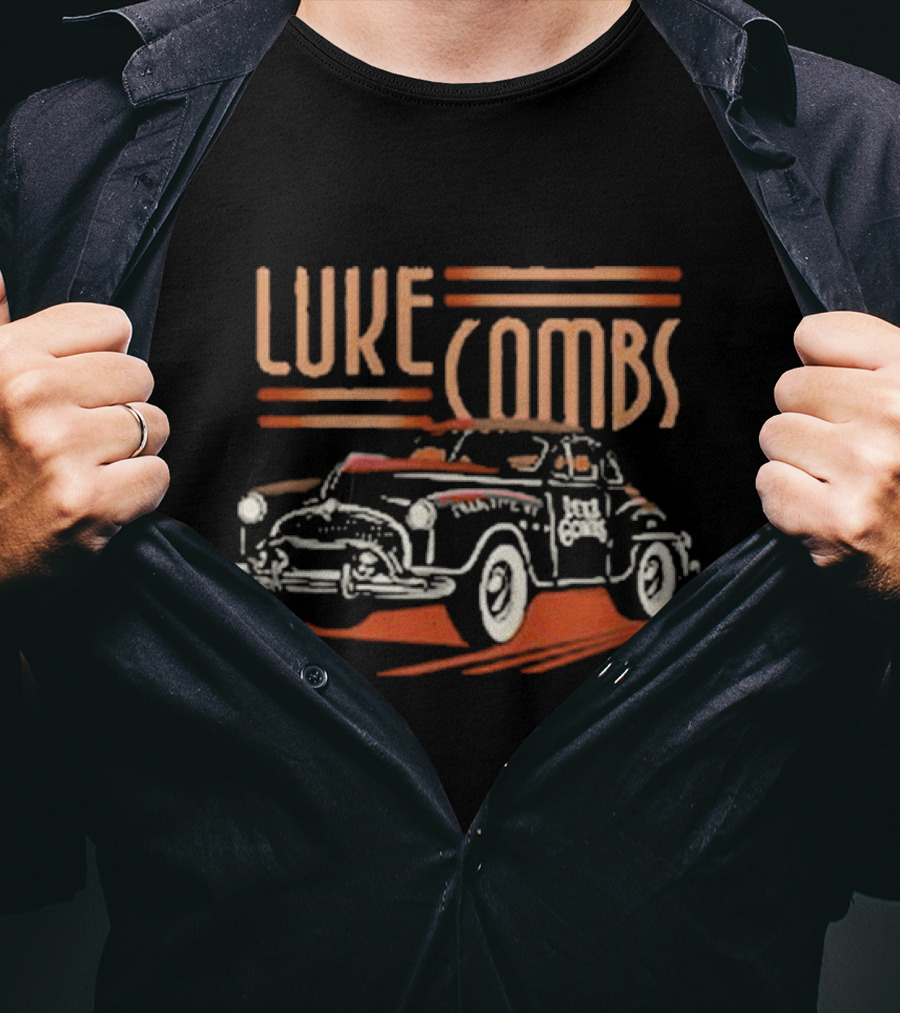 Luke Combs Bootleggers Car Music Vintage Style Classic Automobile T-Shirt