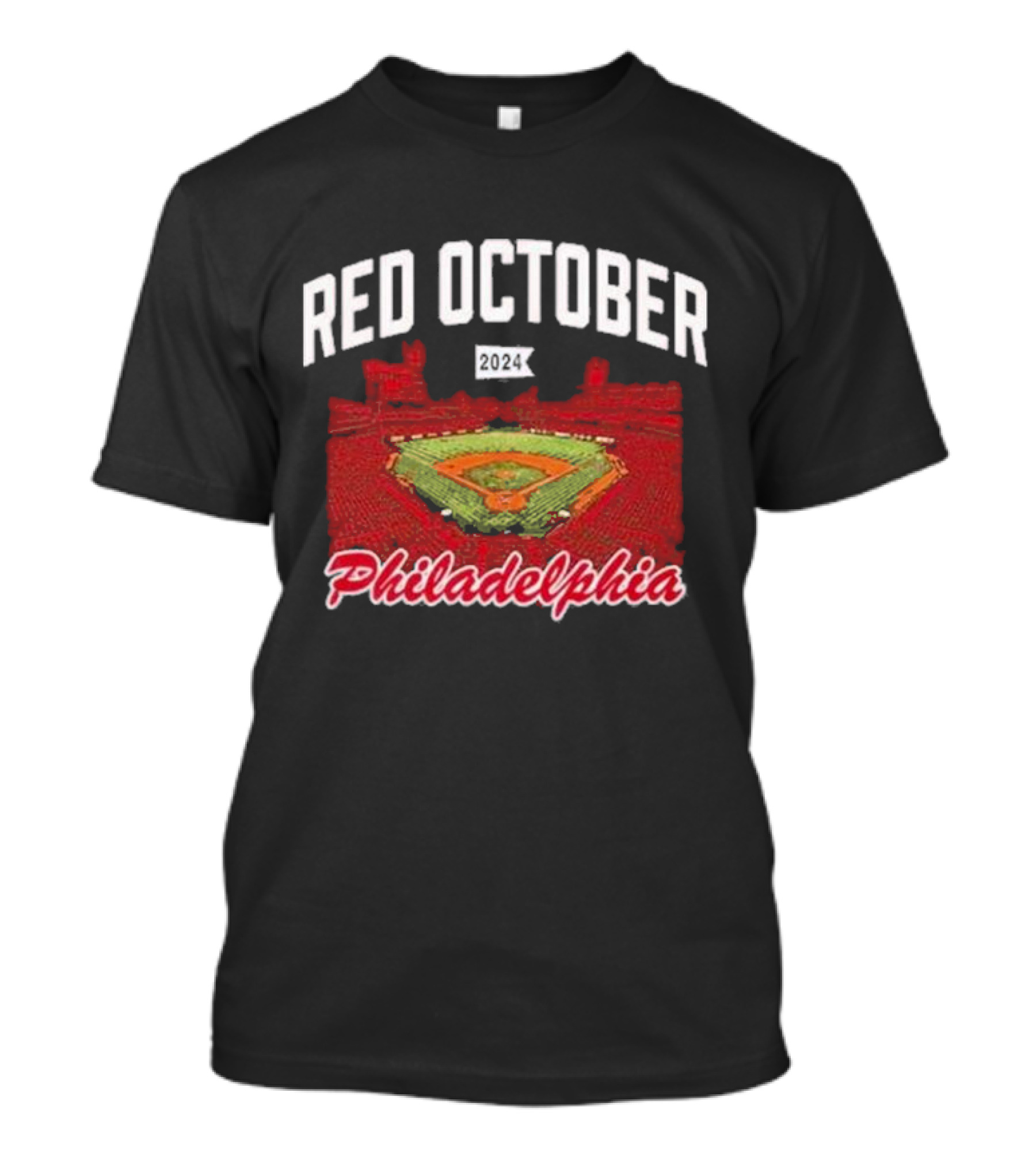 Philadelphia Baseball Stadium Red October T-Shirt