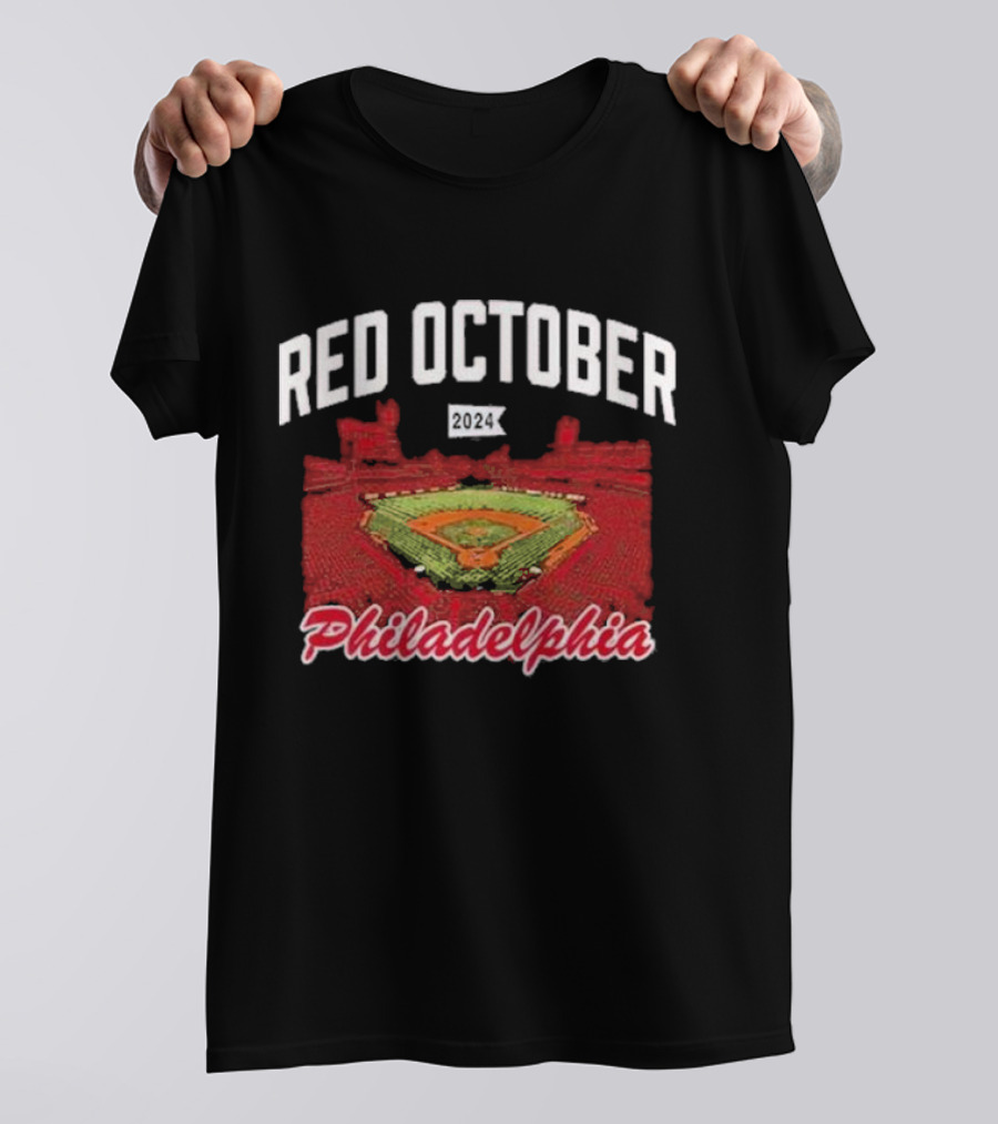Philadelphia Baseball Stadium Red October T-Shirt
