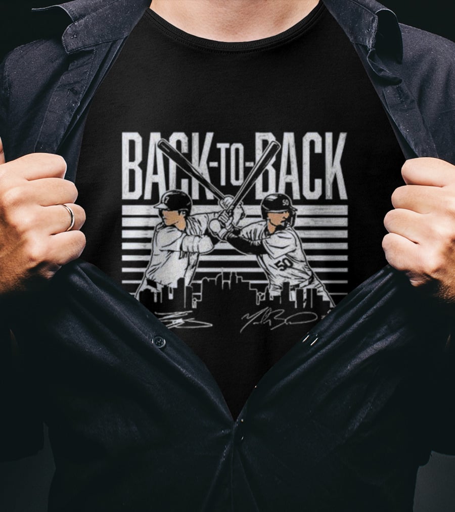 Back-to-Back Shohei Ohtani Mookie Betts Baseball Duo T-Shirt