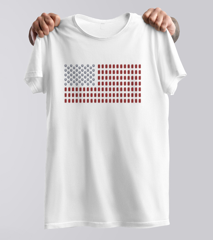 Canada Flag Pocket American Flag T-Shirt