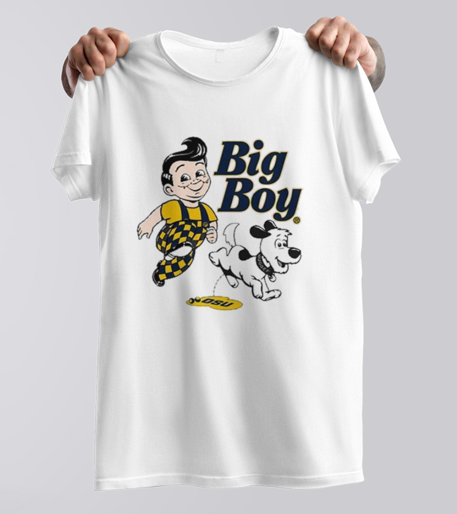 Big Boy OSU Checker Outfit And Nugget Team Rivalry T-Shirt