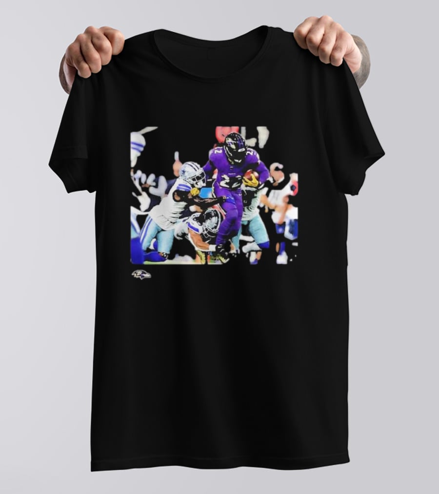 Derrick Henry Baltimore Ravens NFL Week 3 Action Play T-Shirt