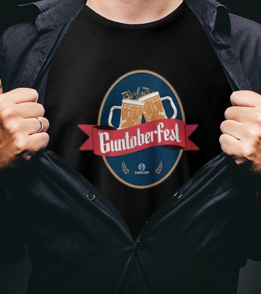 Guntoberfest Gun.com Raglan Baseball Oktoberfest Cheers T-Shirt