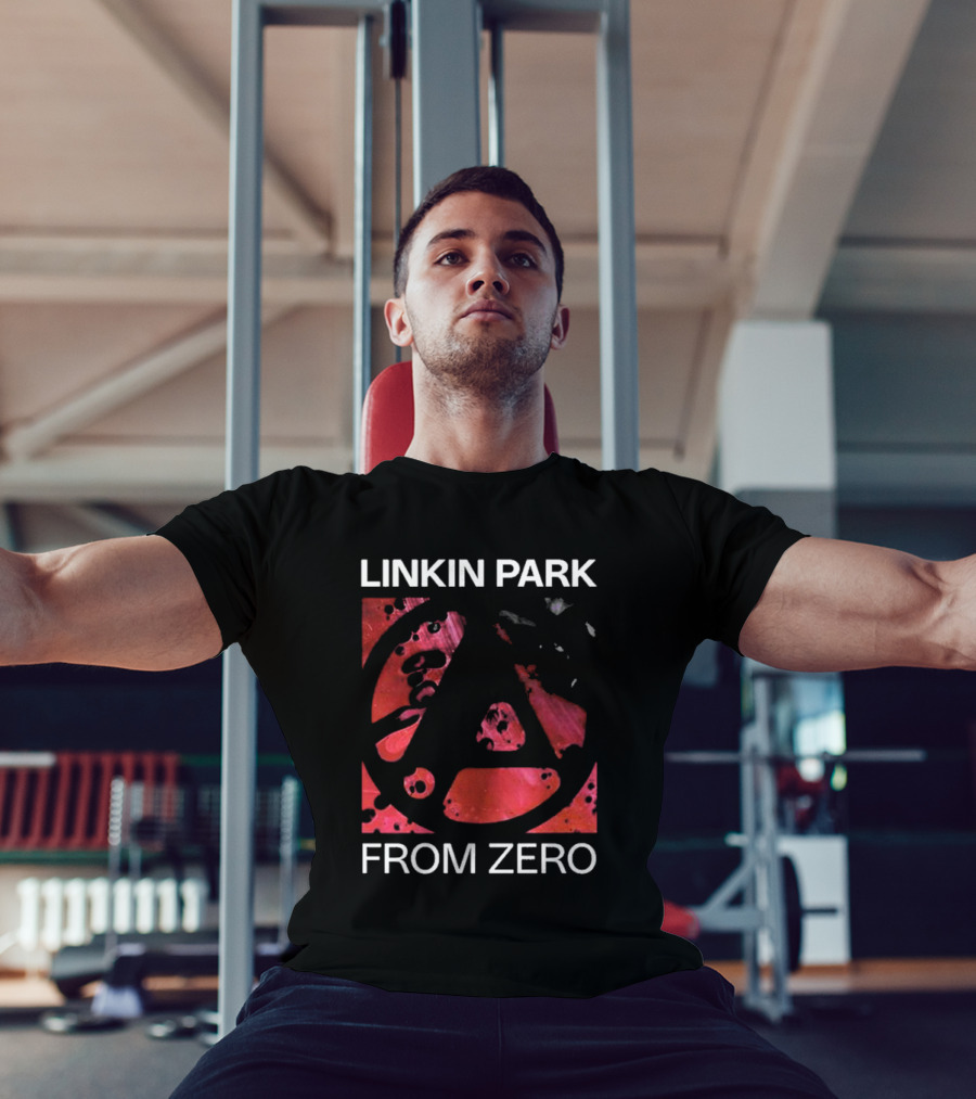 Linkin Park From Zero Texture Black Concert Red LP T-Shirt